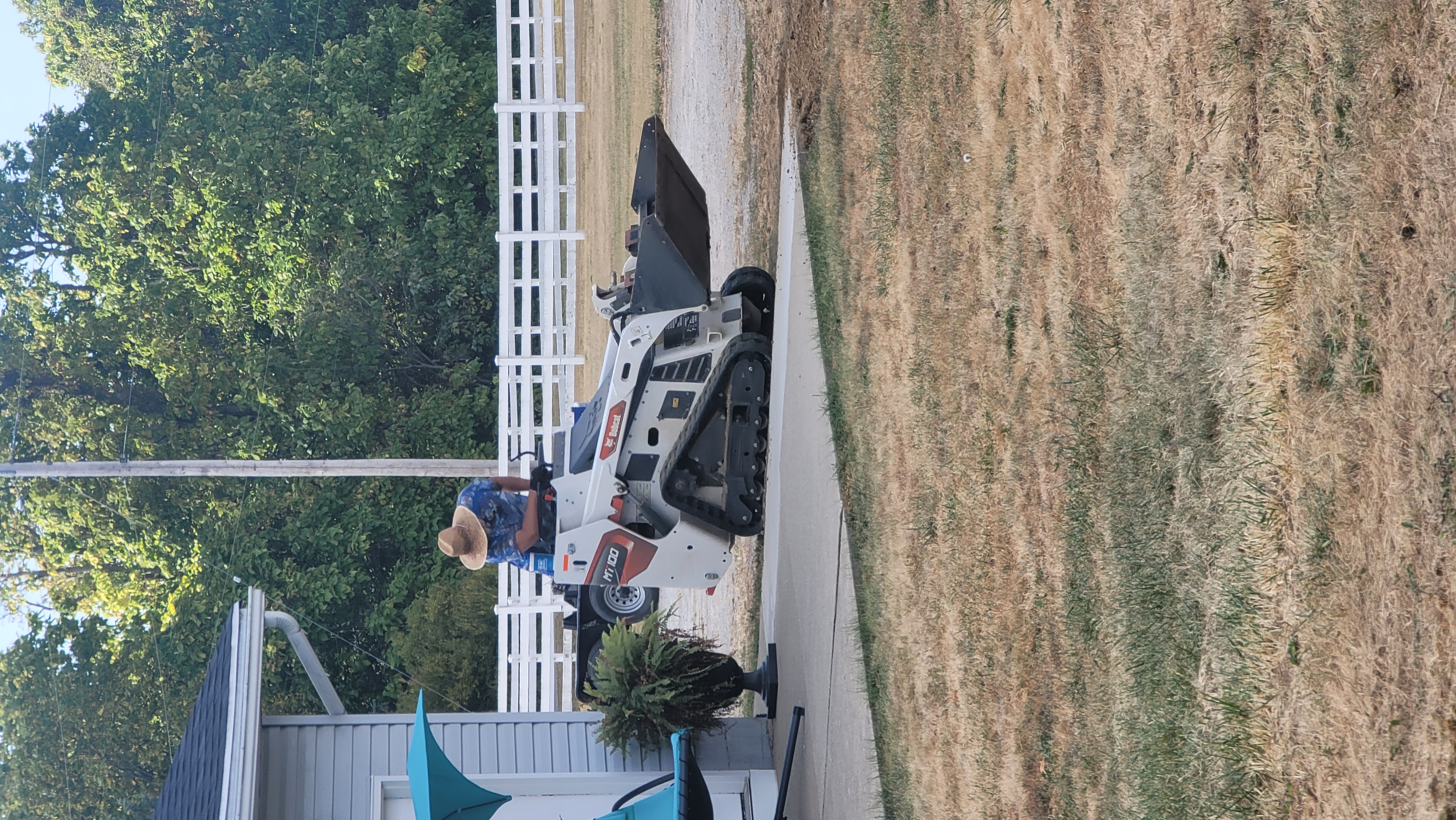 Driveway Grading with Track Loader